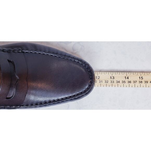 BECKETT SIMONON Cohen Penny Loafers Brown Leather Men's Size 10.5 Handcrafted - Picture 12 of 16